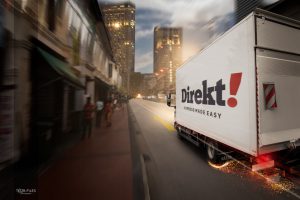 Fotomontage LKW