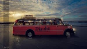 fotomontage oldtimer bus