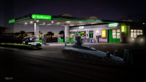 Bildbearbeitung an Tankstelle