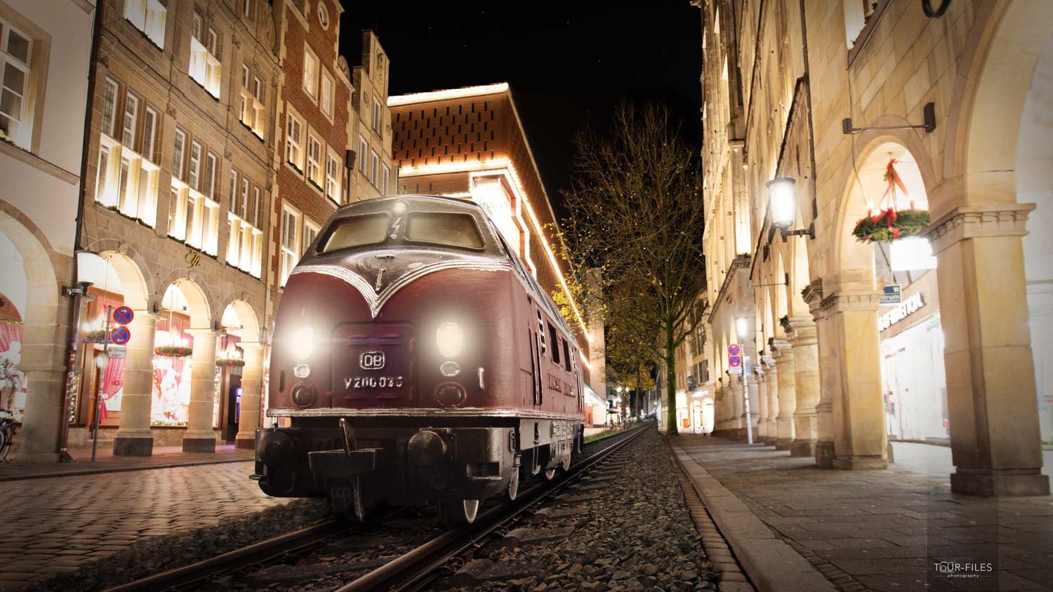 Bildmontage, Eisenbahn