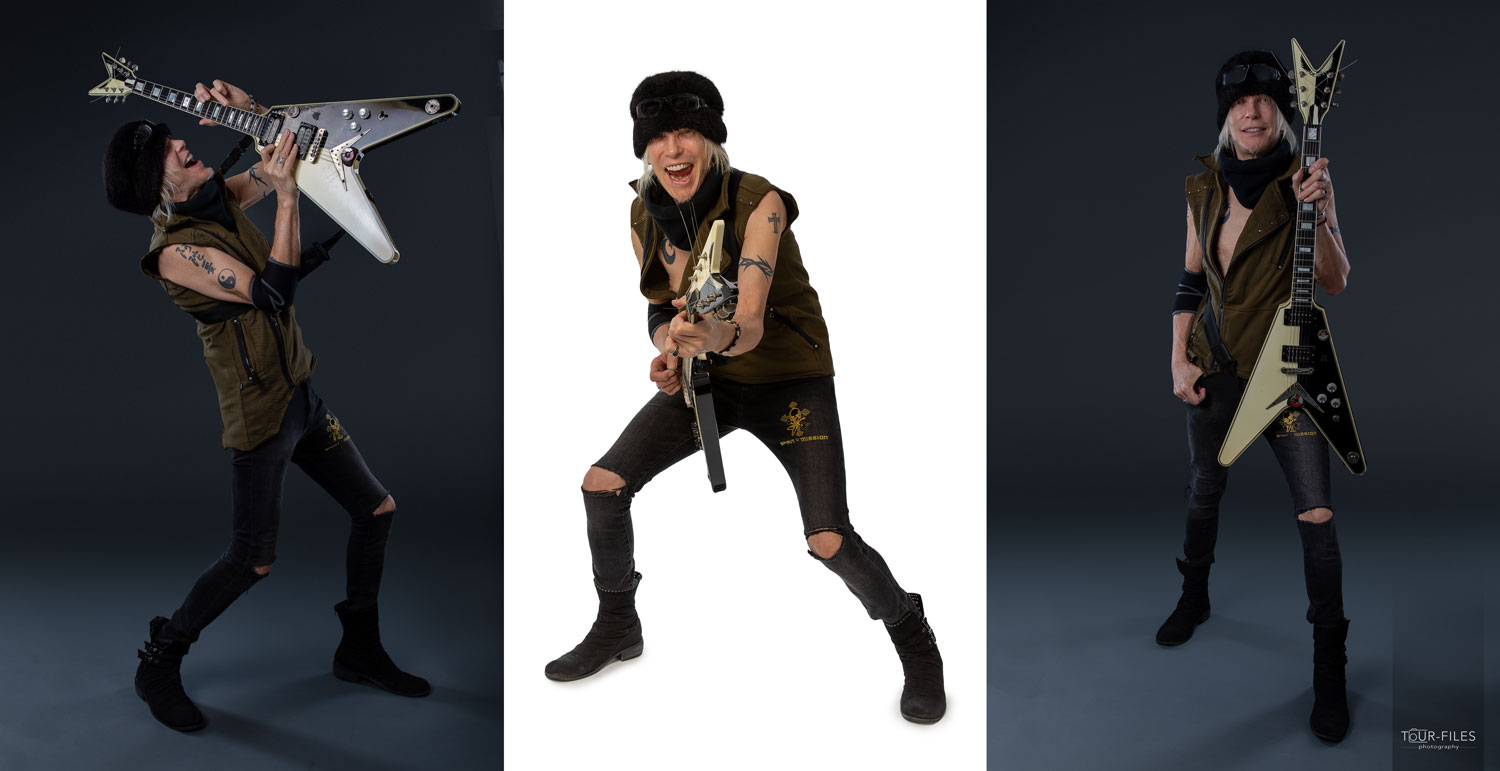 MIchael Schenker im Fotostudio