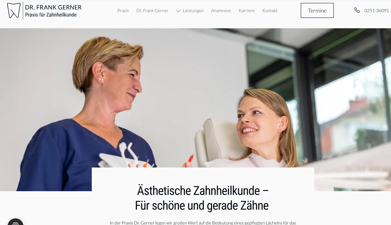 Beratung beim Zahnarzt